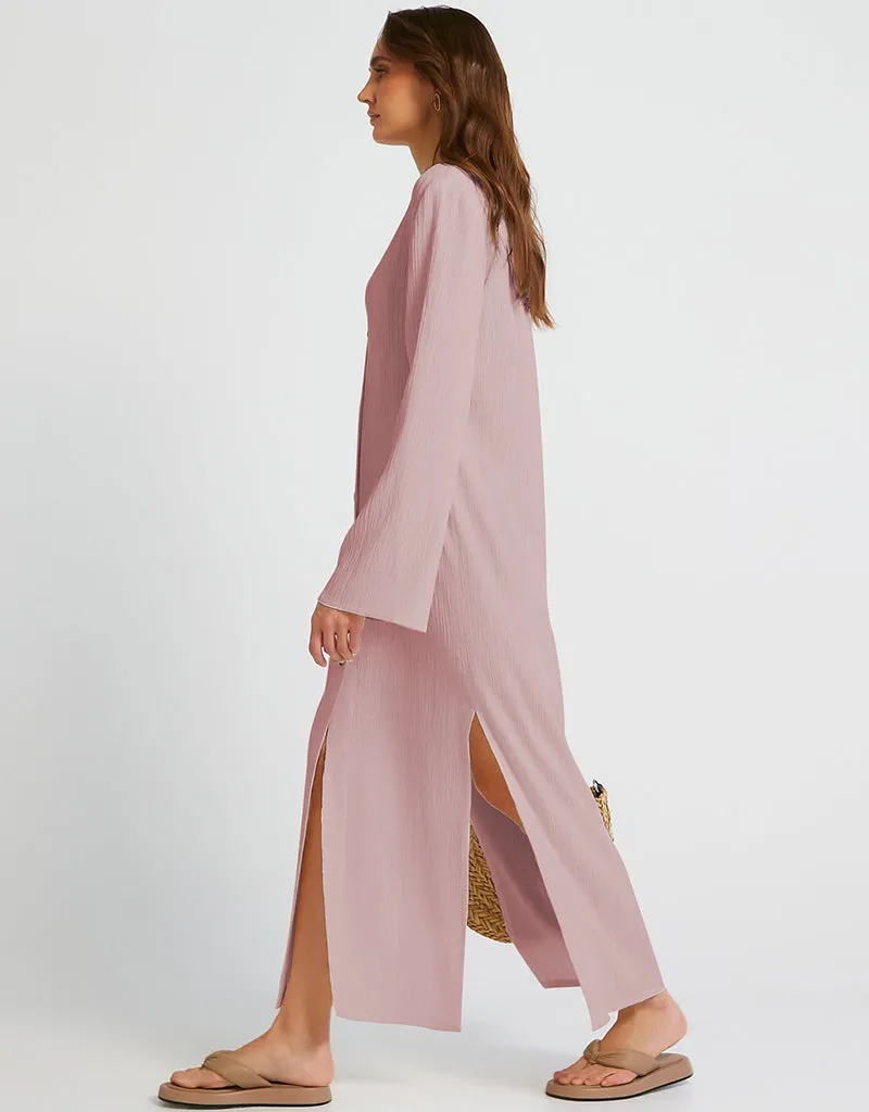 Baby Pink Heavy Designer Heavy Fancy Maxi Dress