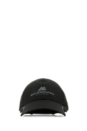 BALENCIAGA | Black polyester baseball cap
