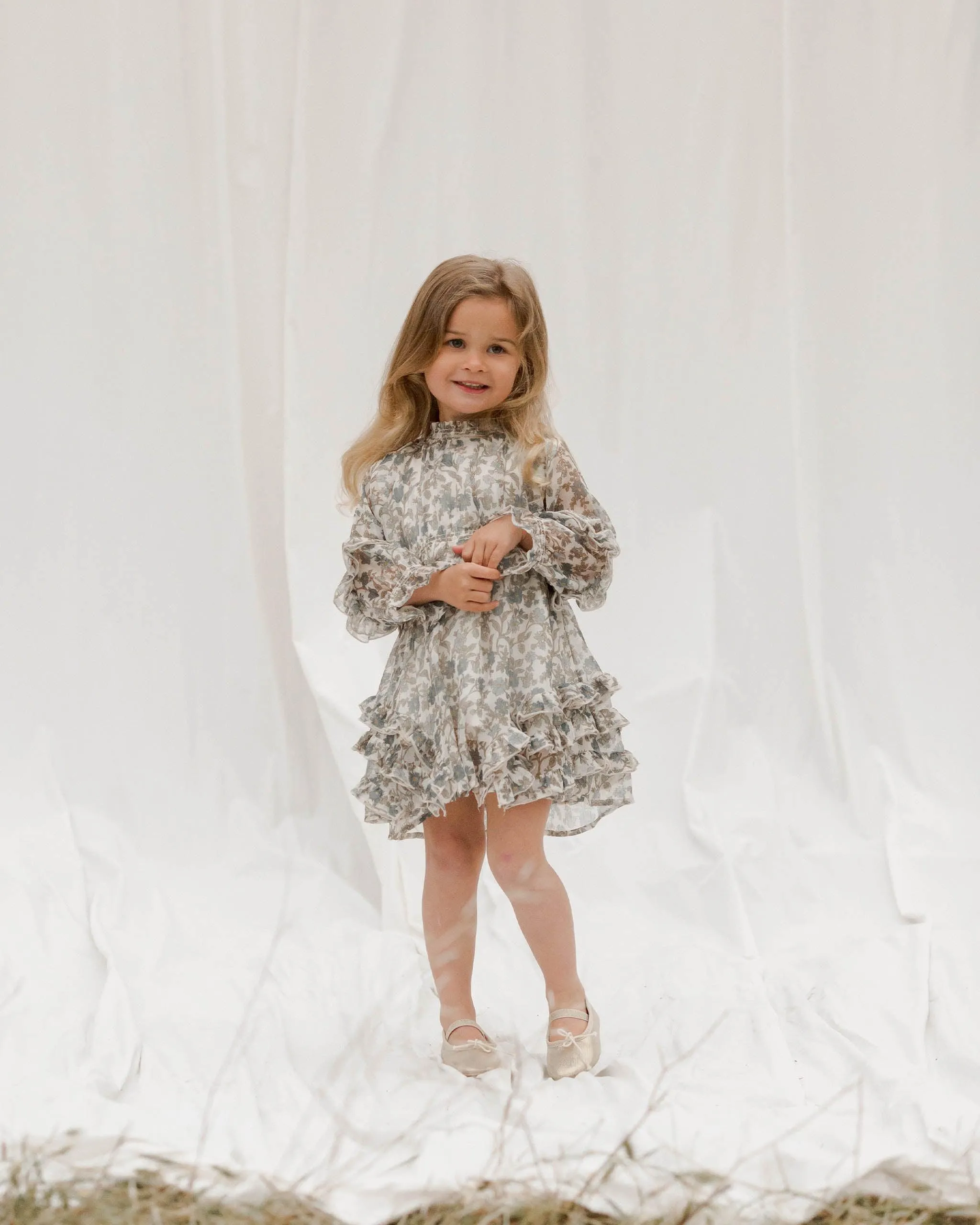 Girls Dresses | Mirabelle Dress in Cornflower Blue | Noralee