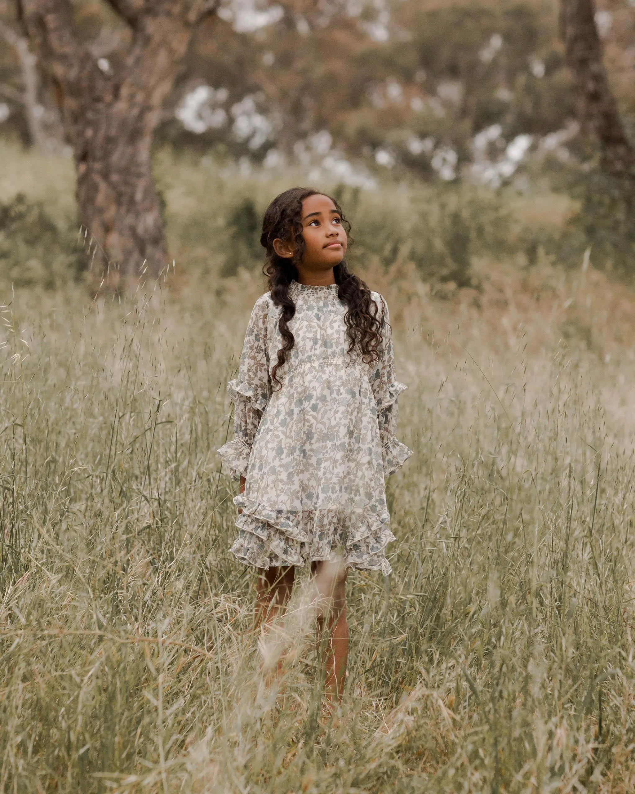 Girls Dresses | Mirabelle Dress in Cornflower Blue | Noralee