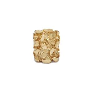 Solid Rectangle Nugget Ring (14K)
