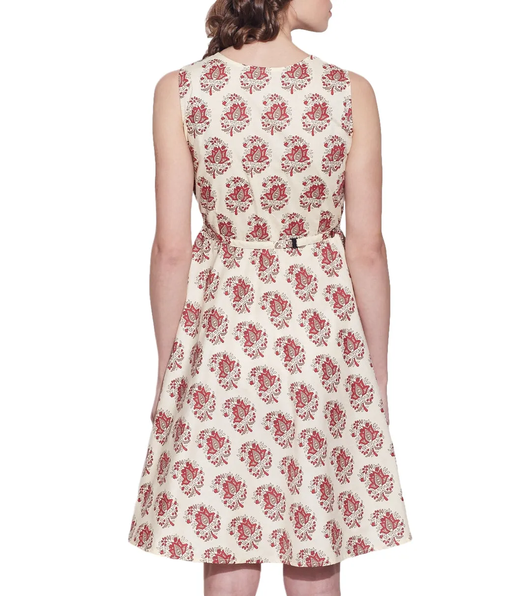 Women Apparels Cotton Printed Dress,Machine Washable,W-CPD32-1601,Size-32 Inch